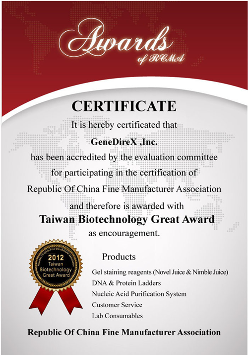 Certificate_GeneDirex_Interchim_0419