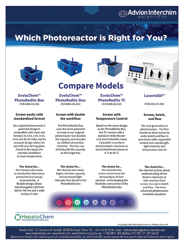 EvoluchemWhich Photoreactor is Right for You?