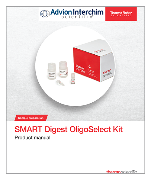 Product_Manual_SMART_Digest_OligoSelect_Kit_ThermoFisher_Advion_Interchim_Scientific_0926