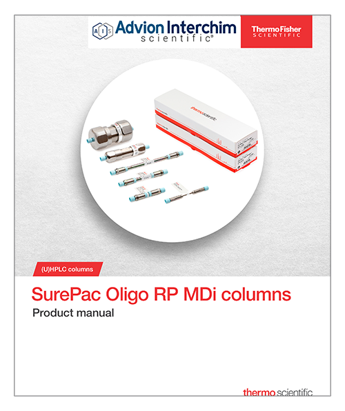 Product_Manual_SurePac_Oligo_RP_MDi_Column_ThermoFisher_Advion_Interchim_Scientific_0926